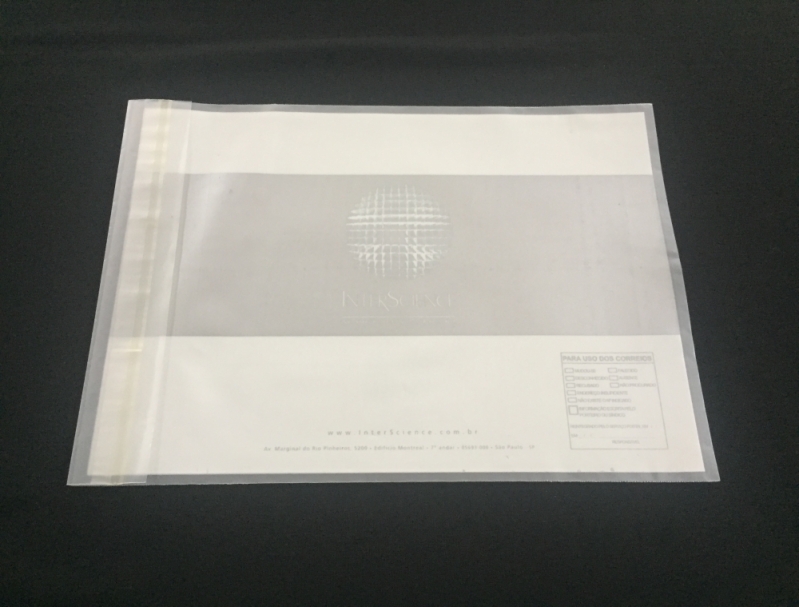 Envelopes de Aba Adesivada para Catálogos Franca - Envelope Plástico Transparente com Aba Adesivada