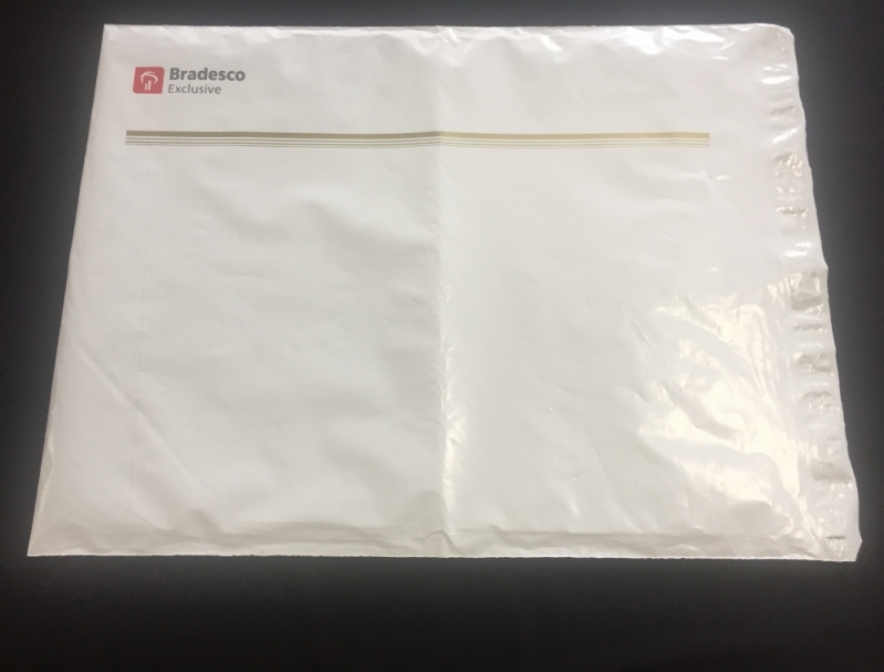 Envelopes Plásticos Segurança Personalizado Água Branca - Envelope com Aba Adesivada Personalizado