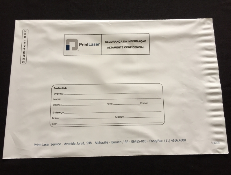 Envelopes Segurança Correios Barueri - Envelope de Segurança para Malote