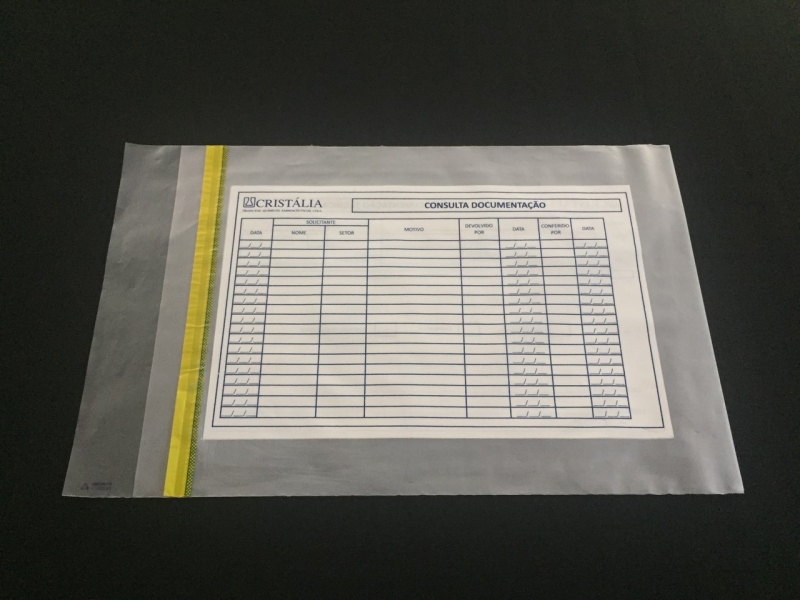 Onde Compro Envelope Plástico Transparente com Aba Adesivada Araçatuba - Envelope de Aba Adesivada para Impressos