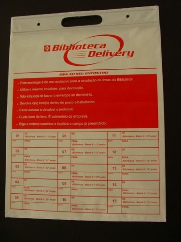 Sacos Fosco Personalizados Jandira - Saco Personalizado de Correspondência Interna em Plástico Durável