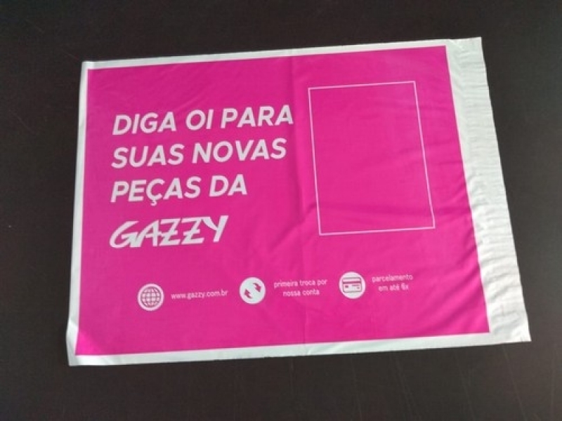 Valor de Saco e Commerce Personalizado Santo André - Saco Plástico Transparente Personalizado